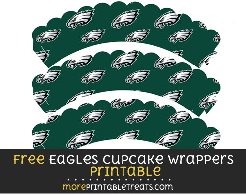 Free Philadelphia Eagles Scalloped Cupcake Wrappers