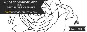 Alice In Wonderland Rose Template – Clipart