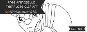 Armadillo Template – Clipart