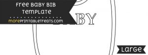 Baby Bib Template – Large