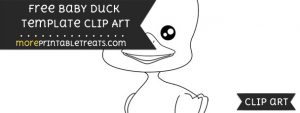 Baby Duck Template – Clipart