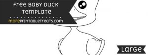 Baby Duck Template – Large