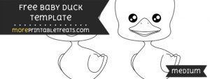 Baby Duck Template – Medium