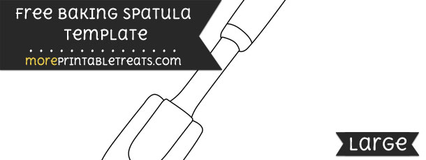 Baking Spatula Template Large