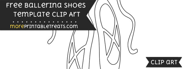 Ballerina Shoes Template – Clipart