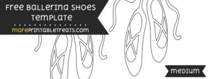 Ballerina Shoes Template – Medium