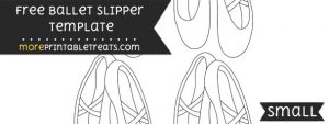 Ballet Slipper Template – Small