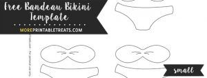 Bandeau Bikini Template – Small