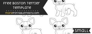 Boston Terrier Template – Small