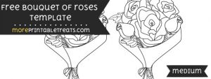 Bouquet Of Roses Template – Medium