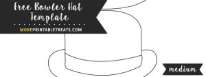 Bowler Hat Template – Medium