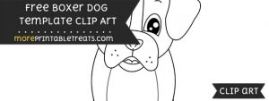 Boxer Dog Template – Clipart