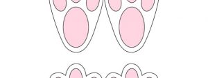 Bunny Feet Cut Out – Medium