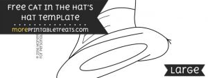 Cat In The Hats Hat Template – Large