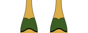Champagne Bottle Cut Out – Large