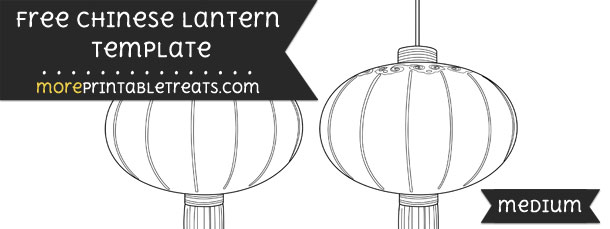 Chinese Lantern Template – Medium