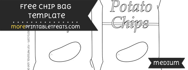 Chip Bag Template Medium