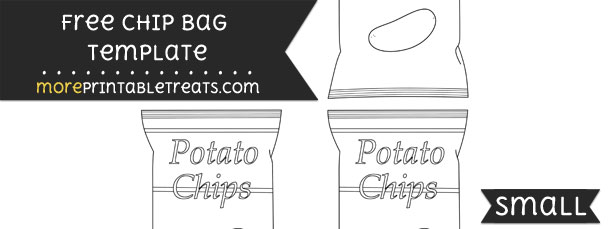 Chip Bag Template Small