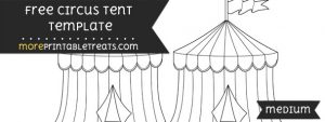 Circus Tent Template – Medium