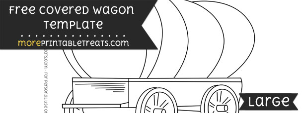 Covered Wagon Template Large