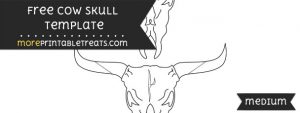 Cow Skull Template – Medium