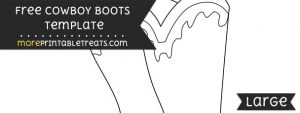 Cowboy Boots Template – Large