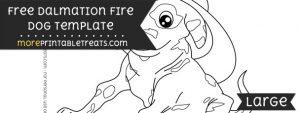 Dalmation Fire Dog Template – Large