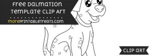 Dalmation Template – Clipart