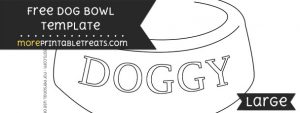 Dog Bowl Template – Large