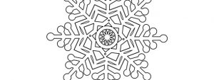 Fancy Snowflake Template Large Fancy Snowflake Template Large