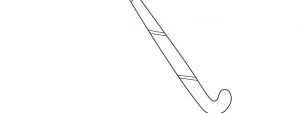 Field Hockey Stick Template – Large