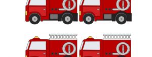 Fire Truck Cut Out – Small