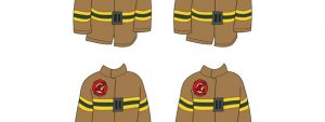 Firefighter Jacket Cut Out – Small