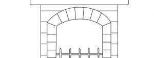 Fireplace Template – Large