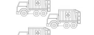 Garbage Truck Template – Small