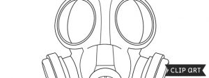 Gas Mask Template – Clipart