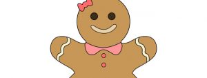 Gingerbread Girl Cut Out – Large