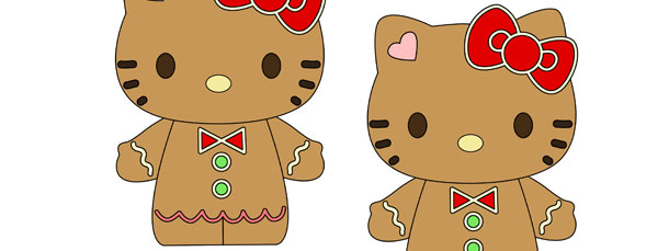 Gingerbread Hello Kitty Cut Out – Medium