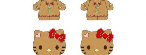 Gingerbread Hello Kitty Cut Out – Small