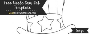 Hand Drawn Uncle Sam Hat Template – Large