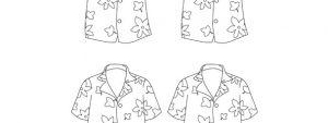 Hawaiian Shirt Template – Small