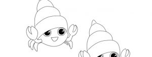 Hermit Crab Template – Medium