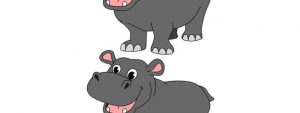 Hippo Cut Out – Medium