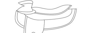Horse Saddle Template – Large