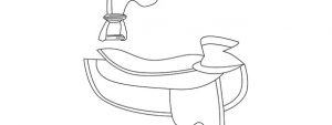 Horse Saddle Template – Medium