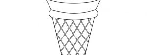 ice cream cone template large