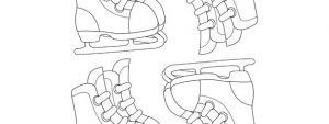 Ice Skates Template – Small