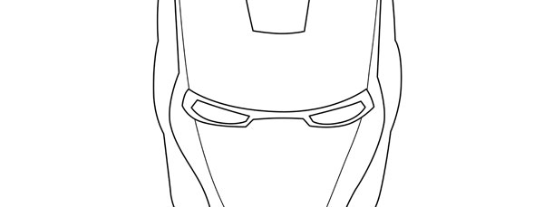 iron man logo template large