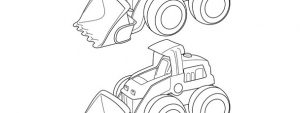 Loader Construction Truck Template – Medium