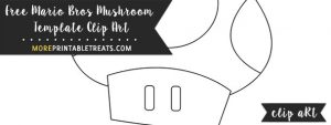 Mario Bros Mushroom Template – Clipart
